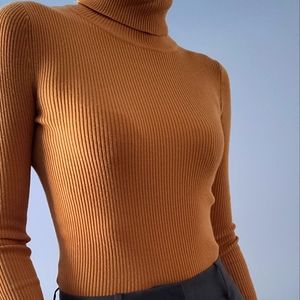 Ribbed turtleneck